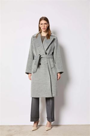 Cappotto doppiopetto grigio chiaro L.B.M. 1911 | Cappotto | 74225750304